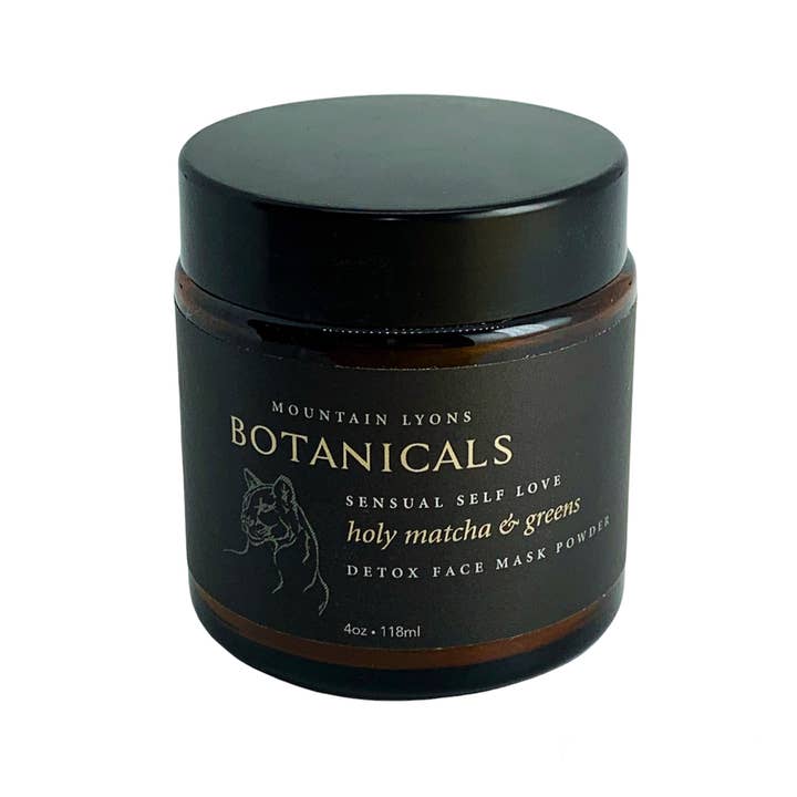 Mountain Lyons Botanicals - Venta al por mayor Mascarilla - Holy Matcha & Greens: mascarilla facial desintoxicante en polvo