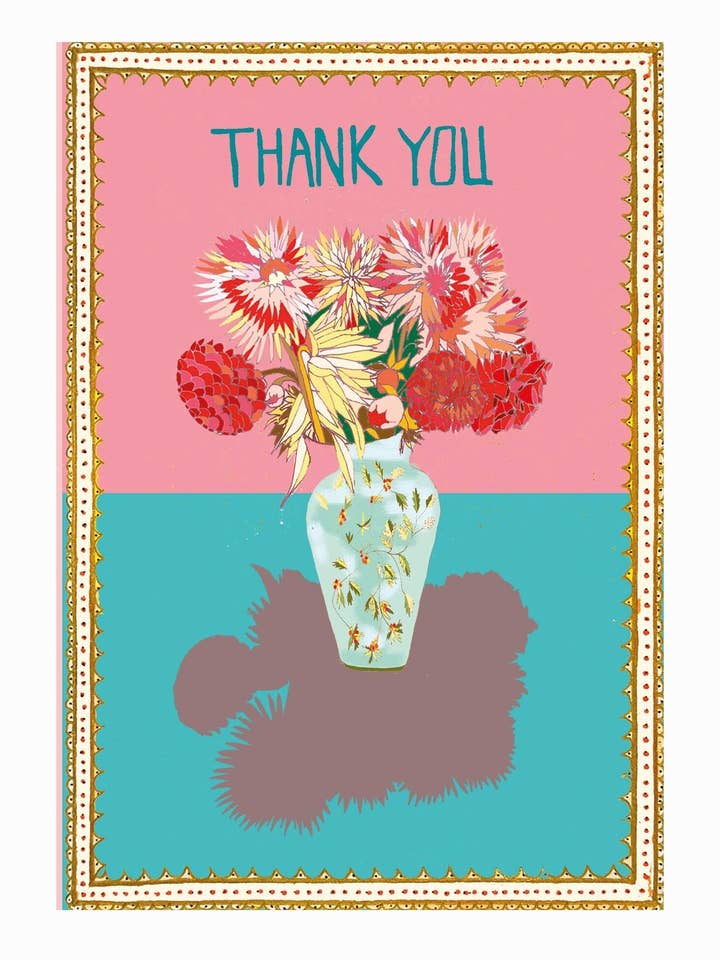 Carte de remerciement pour la vente par Wildflower cards