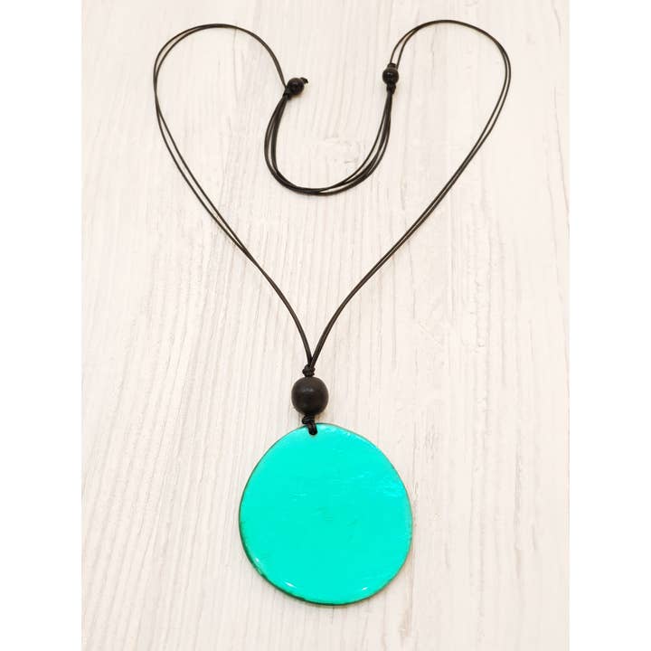 Naturligt halsband med Capiz skal 100cm/BG-1886 för wholesale av Gloria-Maris