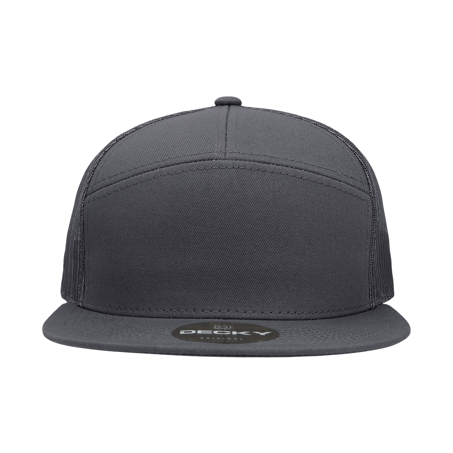 The Park Wholesale - Wholesale Trucker Hat - Unisex - Decky 1133 Blank 7 Panel Trucker Flat Bill Snapback Hat8