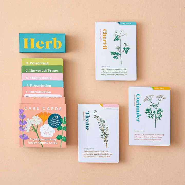 Another Studio - Venta al por mayor Guías de la naturaleza - Tarjetas para el cuidado de hierbas, consejos y sugerencias sobre jardinería botánica