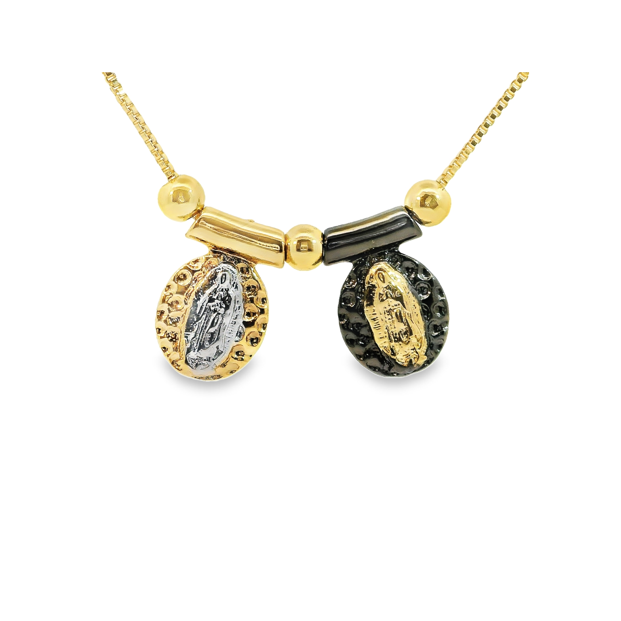 E ACCESORIES JEWERLY – Großhandel Kette mit Anhänger/Charm – Halskette Escapulario in Anthrazit7