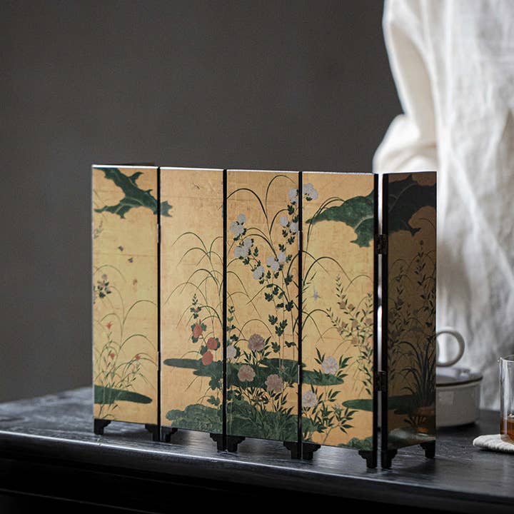 Gohobi - Wholesale Decorative Tabletop Object - Gohobi Mini Folding Screen Tabletop Decoration Small Furnitu