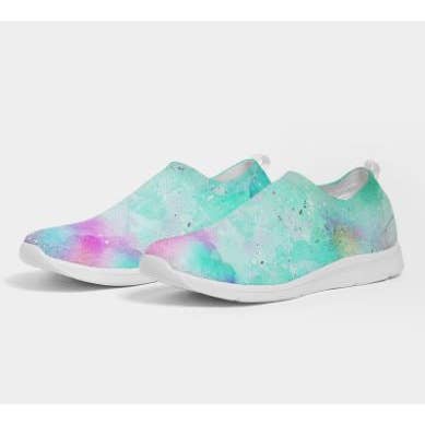 WickedYo - Wholesale Lifestyle Sneakers - Women's - Fly-knit Slip-on Sneakers- Tie Dye Design. Casual Comfy Shoes for Women. WickedYo3
