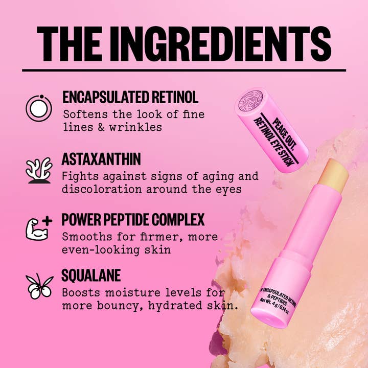 Peace Out Skincare - Wholesale Eye Cream/Gel - Retinol Eye Stick2