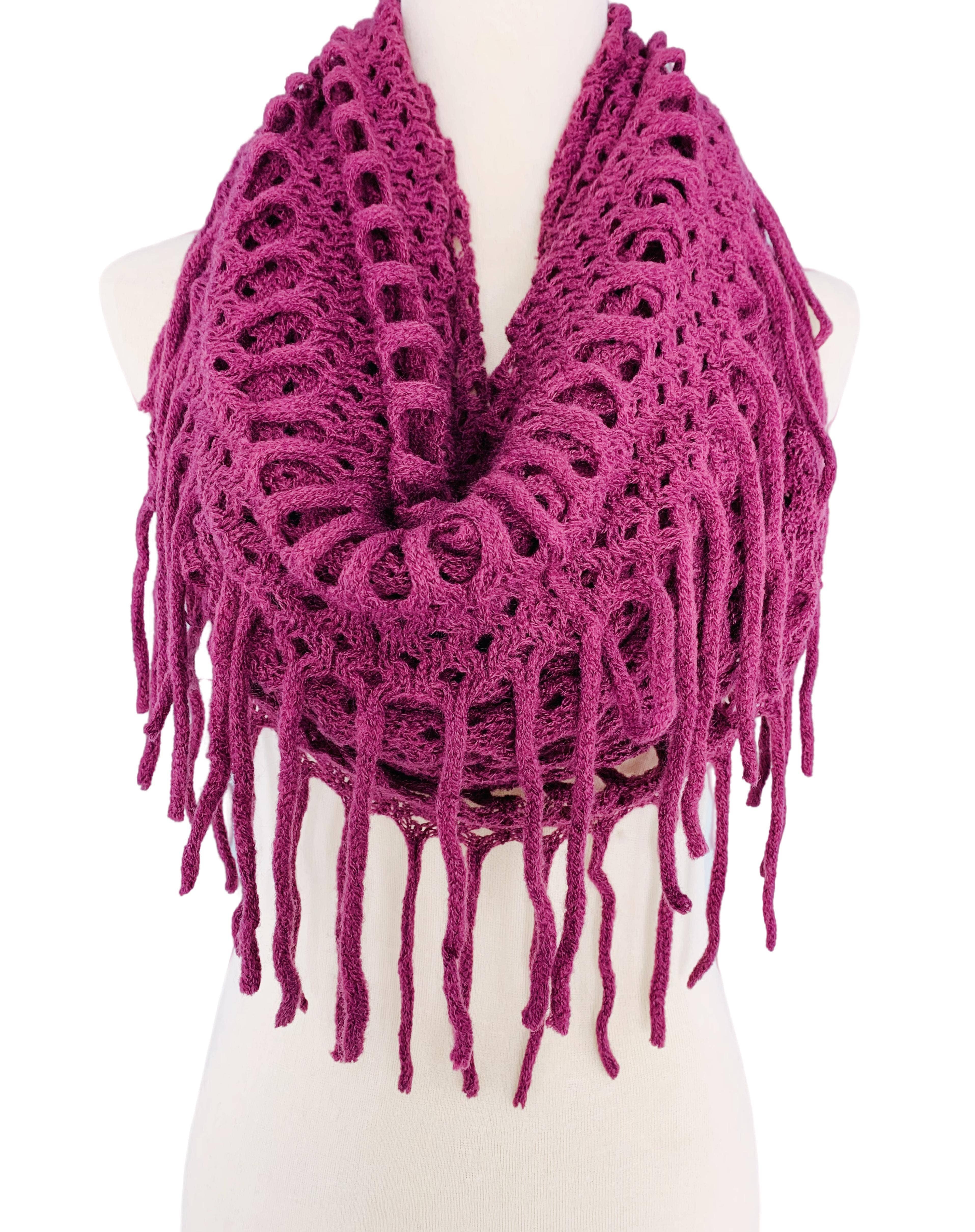 JC Sunny Fashion - Wholesale Scarf - Women's - Magic Tubular Knit Scarf with Transformable Loop Design7