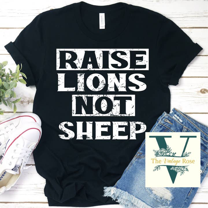 Raise Lions Graphic Tee for wholesale by The Vintage Rose