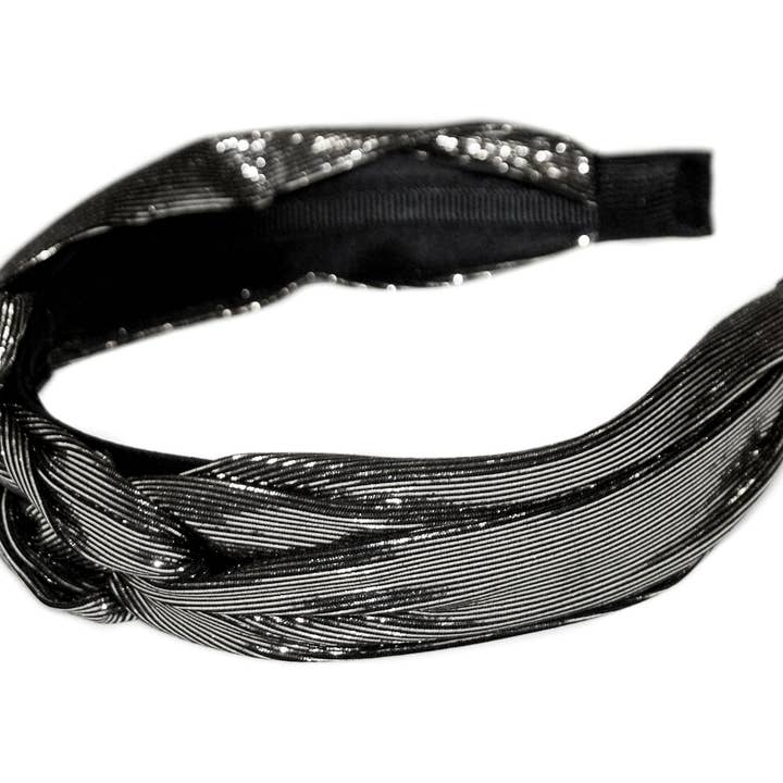 Studio 54 Toppflätat Alice Band - HAB266 SILVER för wholesale av Hepburn & Co.