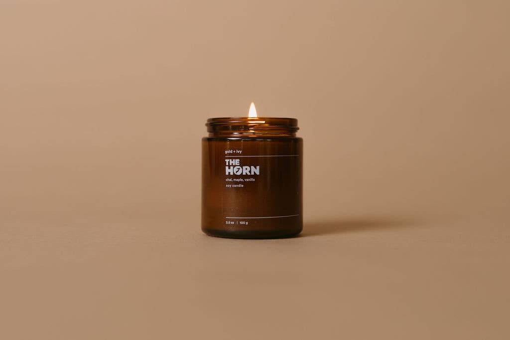 gold + ivy – wholesale Jar/filled candle – Custom Branded Soy Candles - 3.5 oz - Amber13