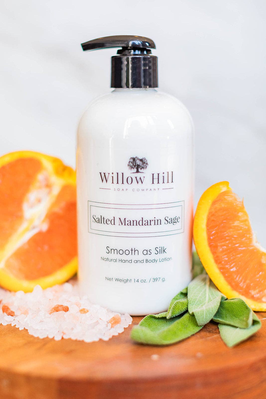 Willow Hill Soap Company - Wholesale Hand & body lotion - Salted Mandarin Sage Lotion