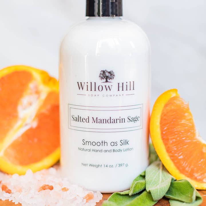 Willow Hill Soap Company - Wholesale Hand & body lotion - Salted Mandarin Sage Lotion0