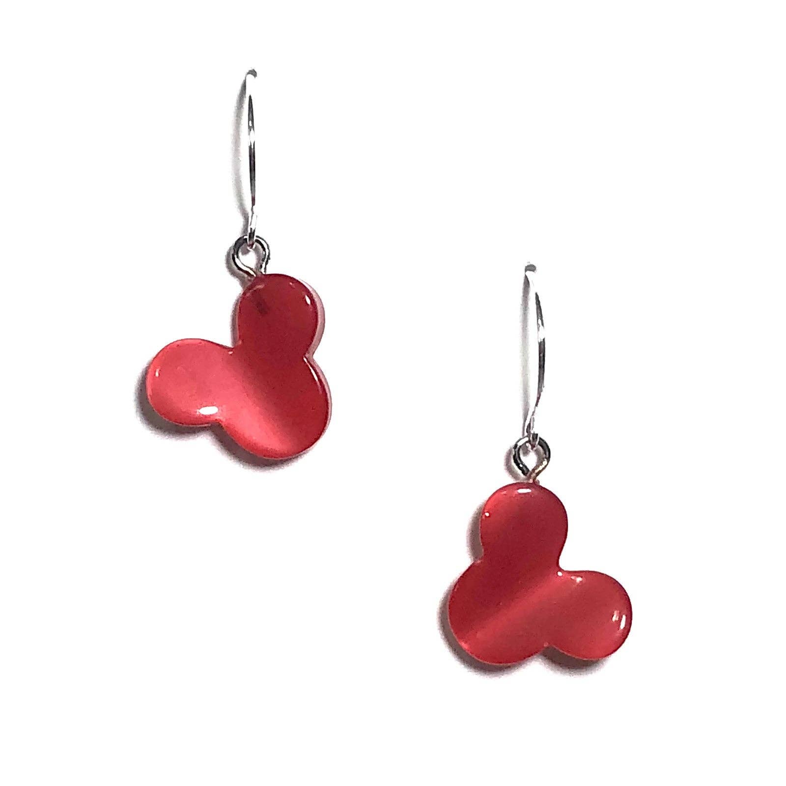 Leetie Lovendale - Wholesale Dangle Earrings - Red Mouse Moonglow Drop Earrings0