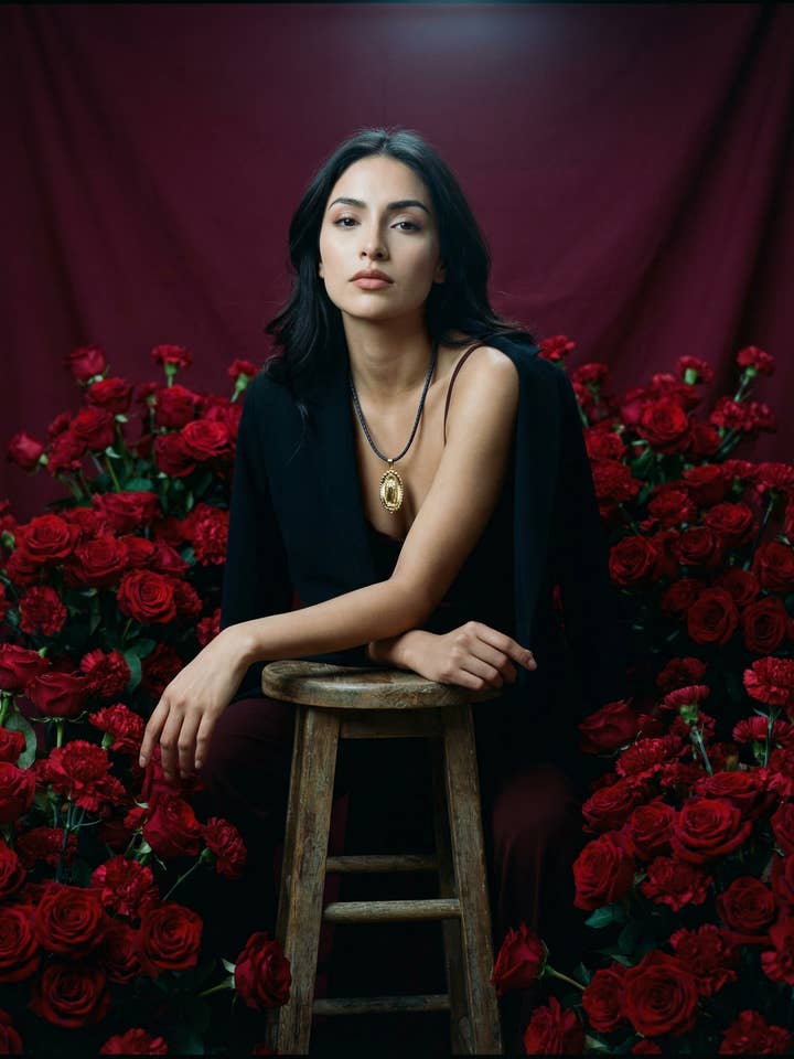 Colar Devocional de Couro Entrançado com Medalha Banhada a Ouro por atacado de PHOEBE´S