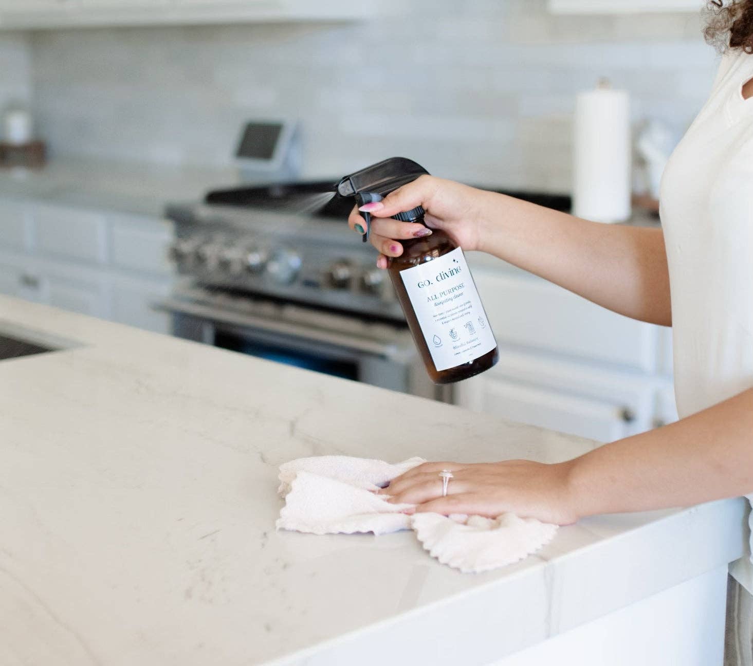 Collectively Divine - Wholesale Multi-Surface Cleaner - All Purpose Disinfecting Cleaner - 16oz Amber Glass Bottle2