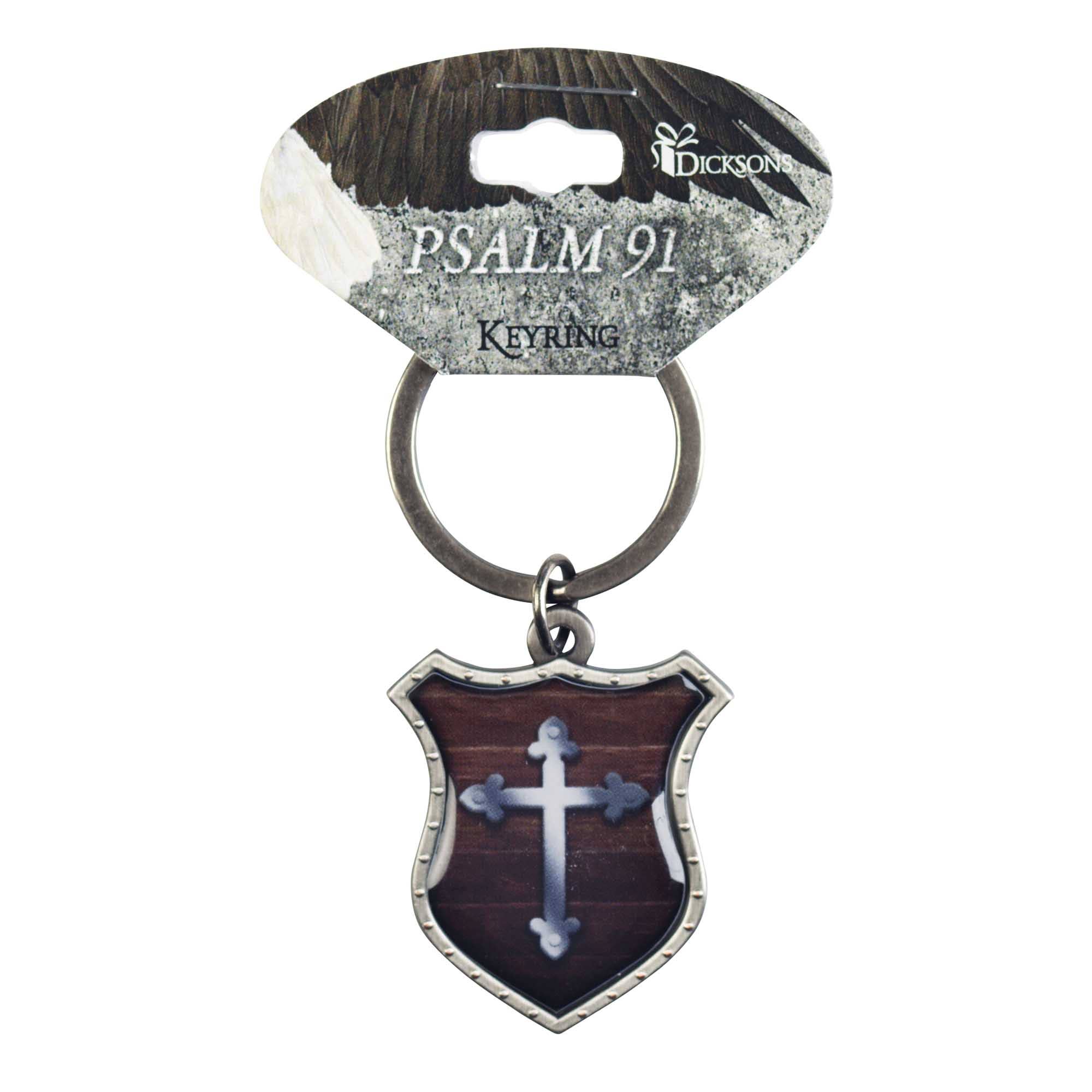 Dicksons - Wholesale Keychain - Unisex - Keyring Shield Psalm 91 Eagle2