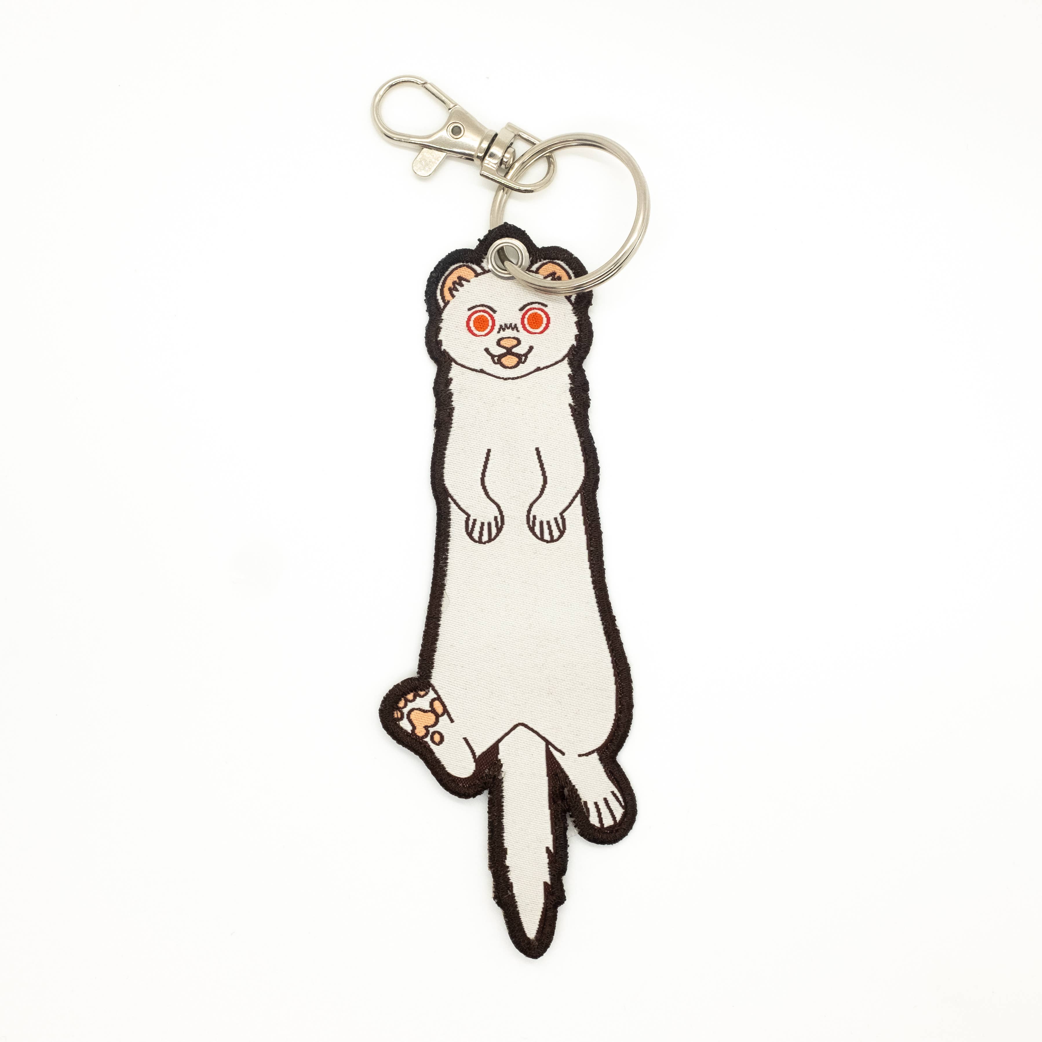 Camp Mustelid - Wholesale Keychain - Unisex - Ferret Embroidered Keychain4