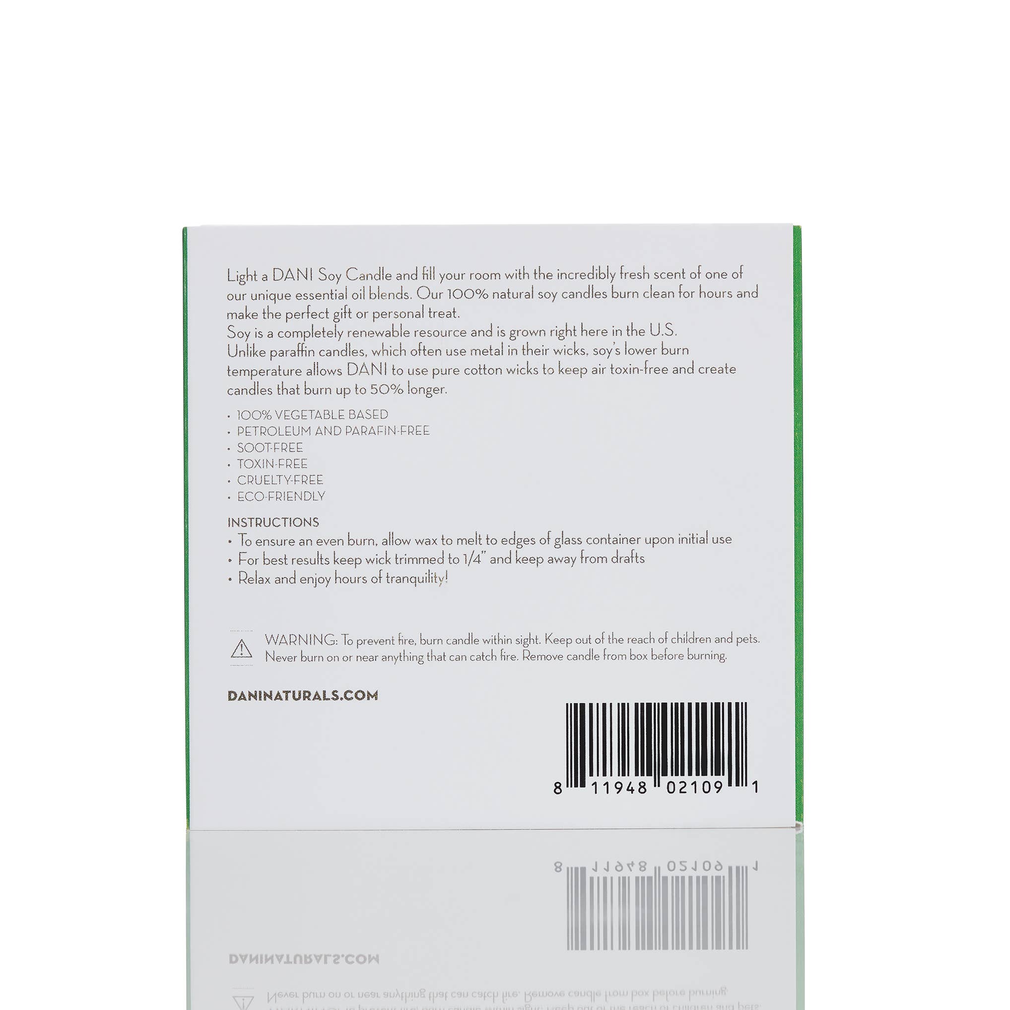 DANI Naturals - Wholesale Jar/Filled Candle - Bamboo Bergamot Glass Candle 7.5oz3