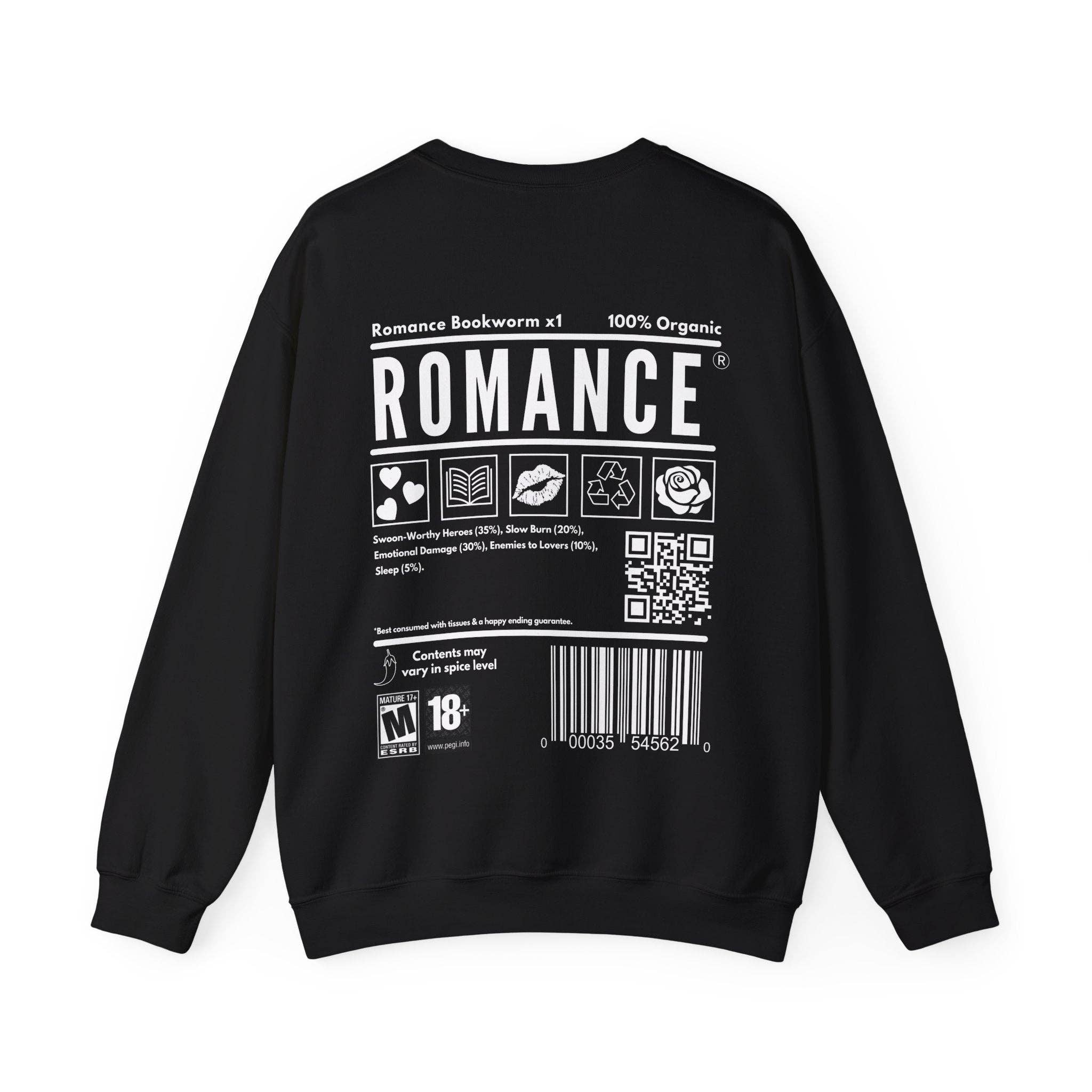 MagicMerchEmporium - Vente Sweat-shirt à imprimés – unisexe - Sweat-shirt ROMANCE BOOKWORM9