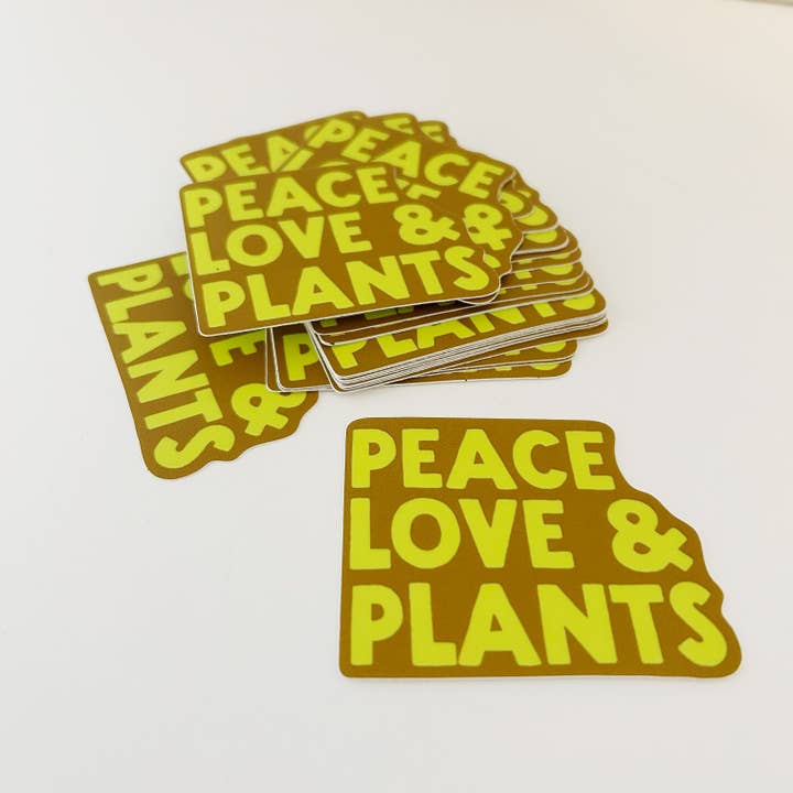 Handpicked Goods - Wholesale Sticker - PEACE LOVE & PLANTS