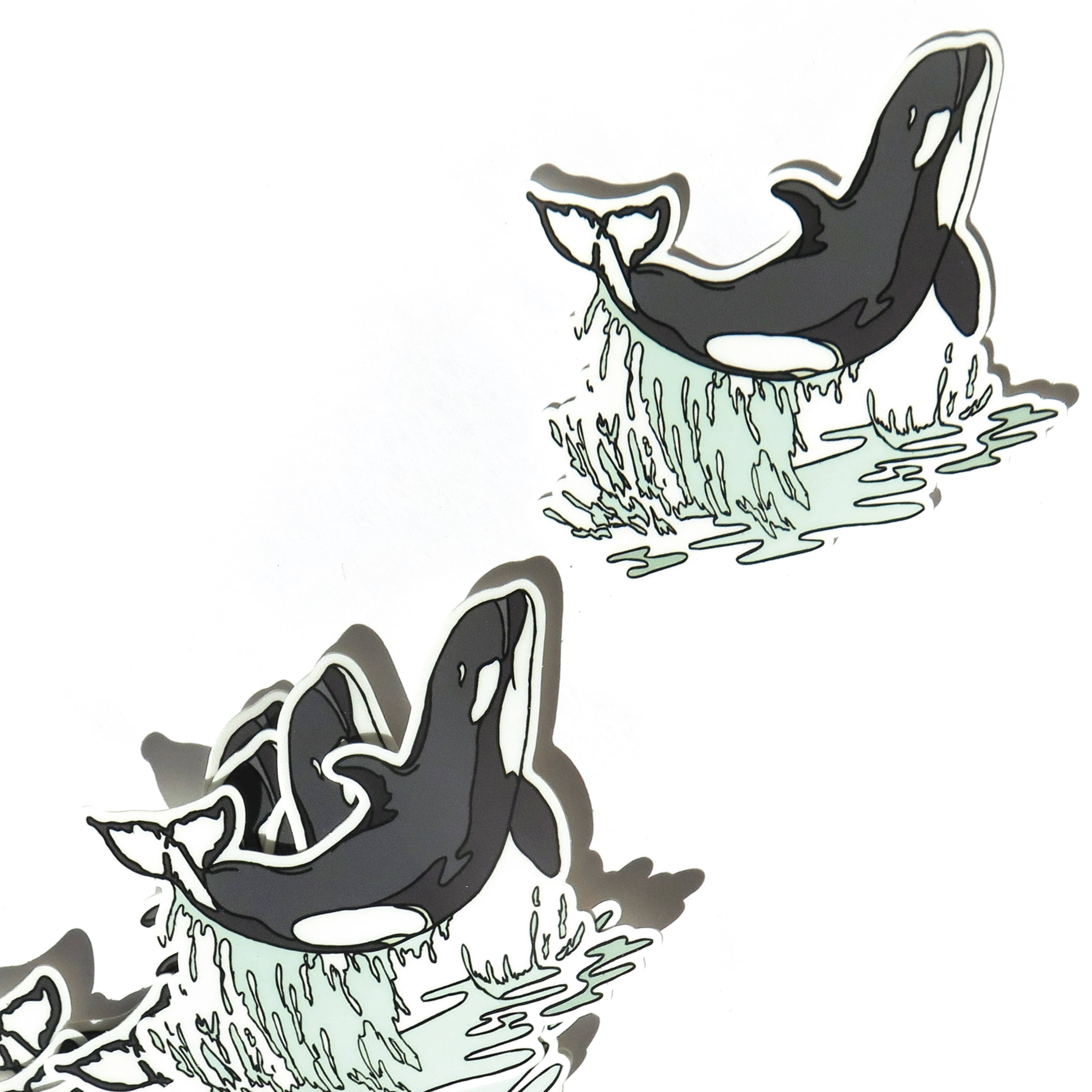 Wild Life Illustration Co. - Wholesale Sticker - Orca Sticker1