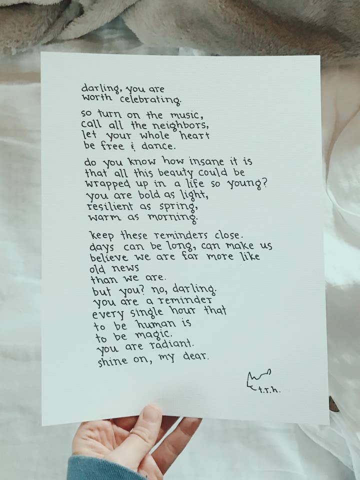 Shine On (My Dear) // Poem for wholesale by NOTESONTHEWAY