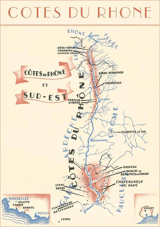 Found Image Press – Engroshandel Kunsttryk – Kunsttryk BV-188 Côtes du Rhône Vinland0