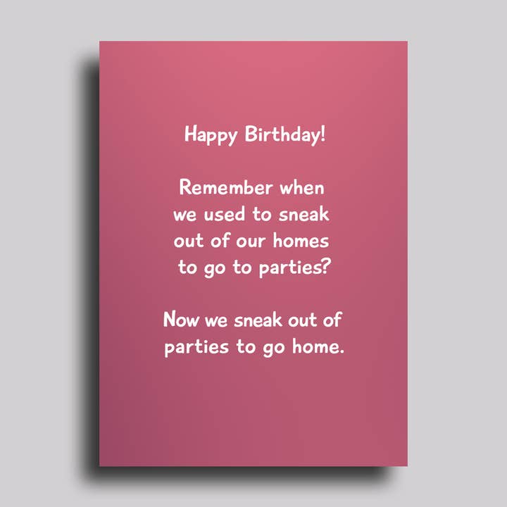 Smyga ut från fester Födelsedagshälsningskort för wholesale av Chart Design