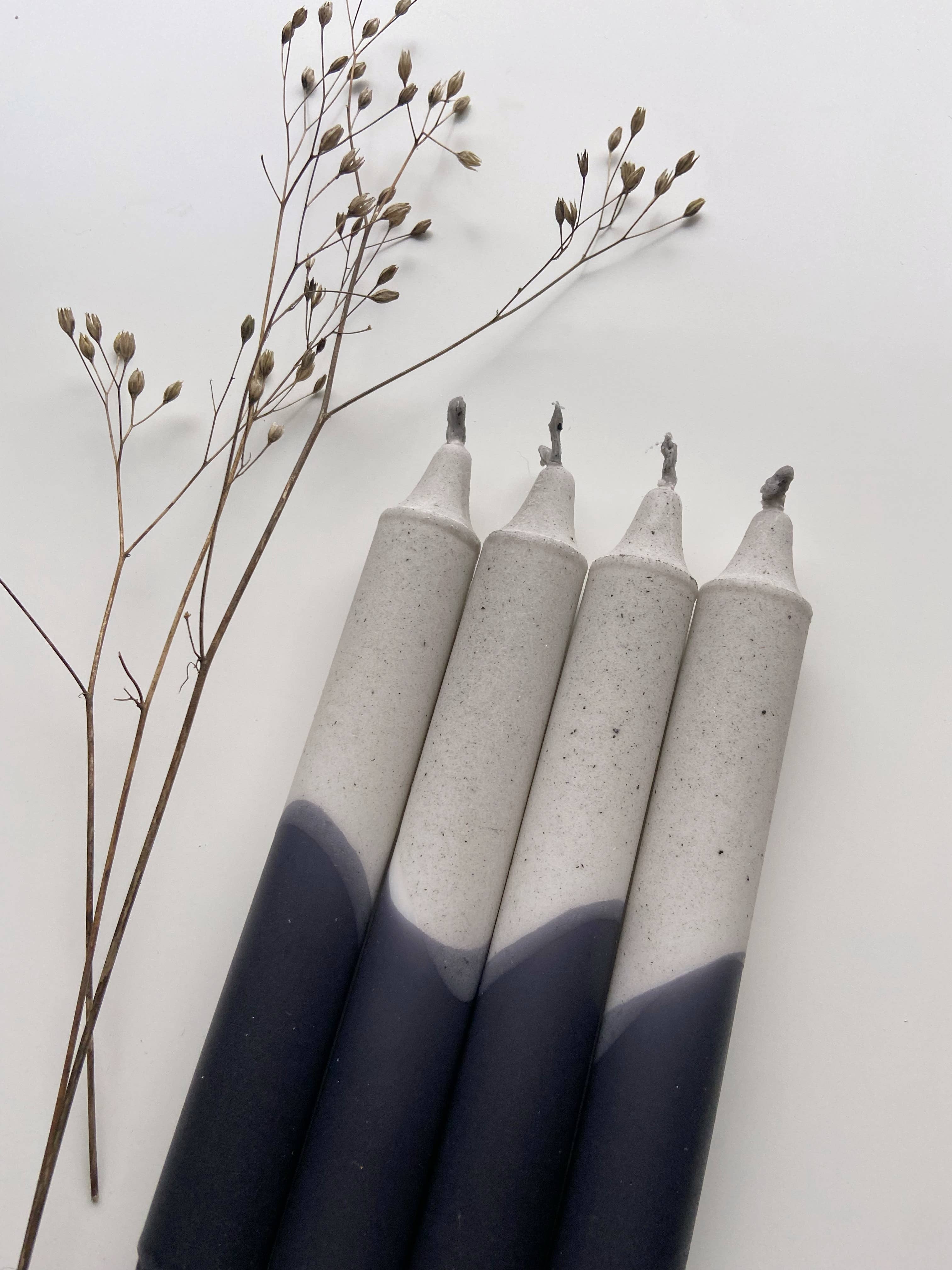 Miss Wildhorse - Wholesale Tapered Candle/Candlestick - Dip Dye Candle *Granite Style*1