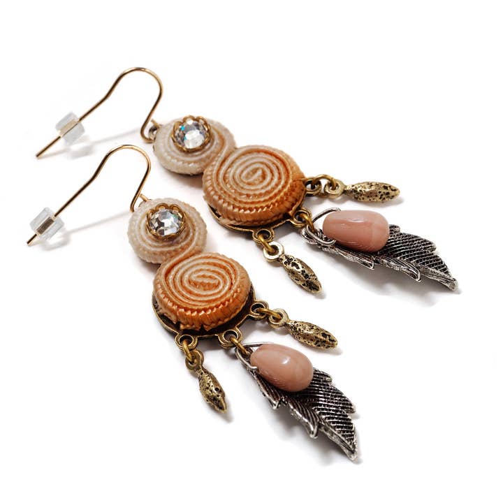 Elements Jill Schwartz - Wholesale Dangle Earrings - Ombré Swirl Earrings1