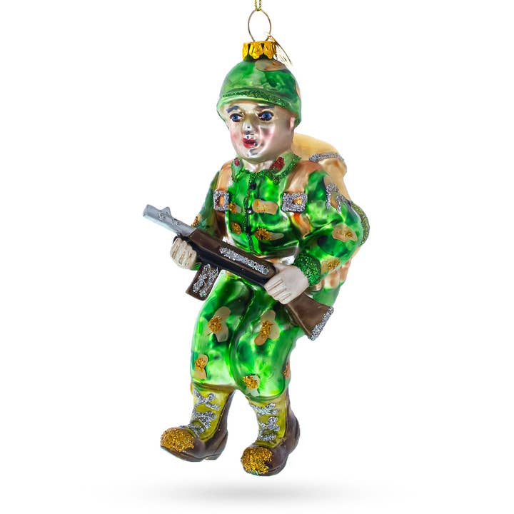 Soldier Glass Christmas Ornament for wholesale by BestPysanky