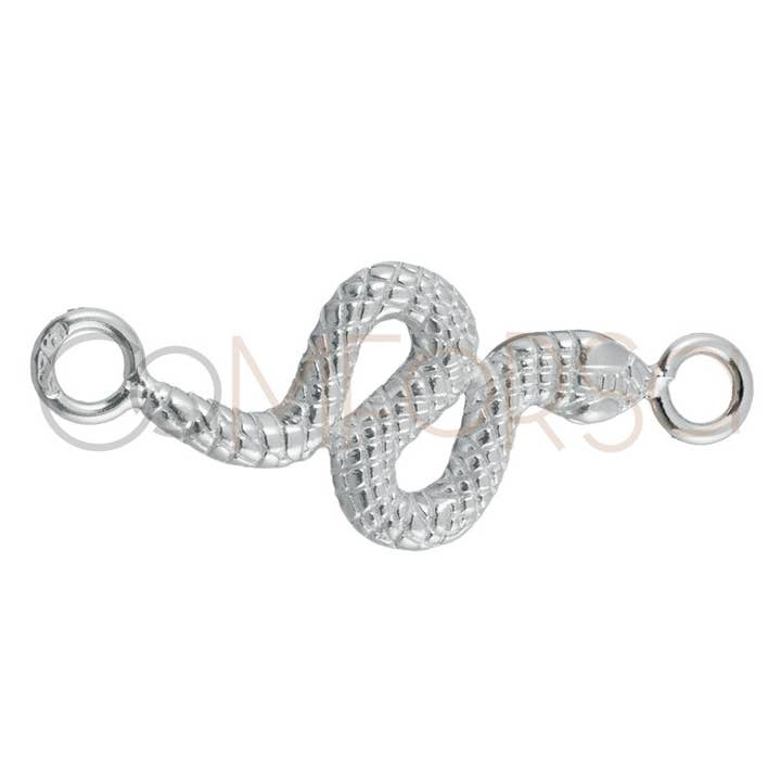 COM FORSA SL - Wholesale Individual Charm/Pendant - Sterling Silver 925 Snake Connector 16 X 8 Mm3