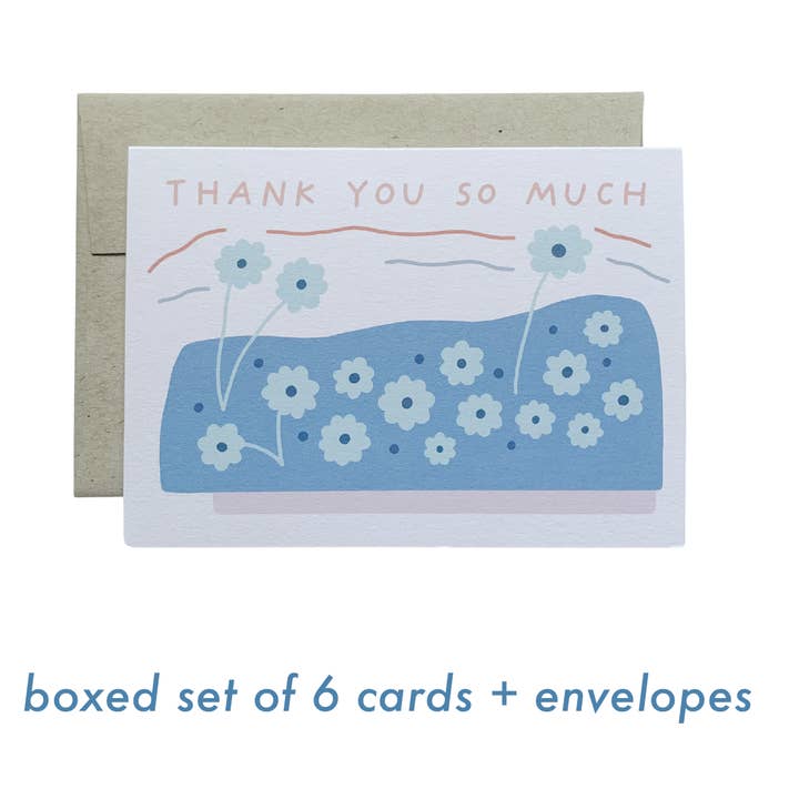 Cartão de muito obrigado - conjunto encaixotado por atacado de allie biddle