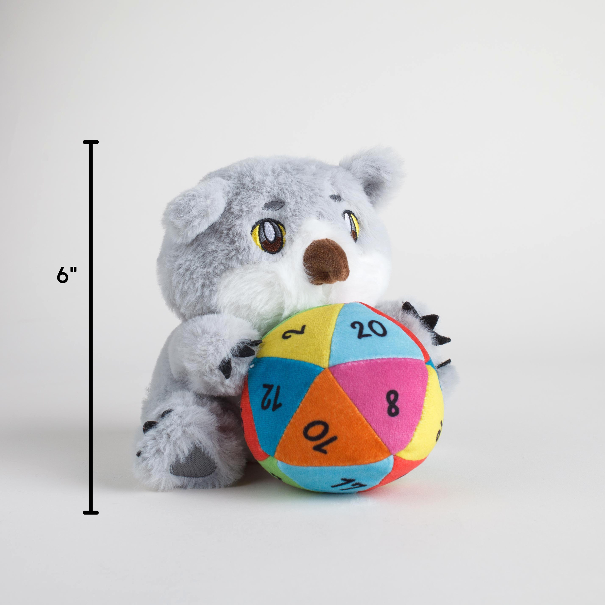 Kingdom of Threads - Wholesale Stuffed/Plush Toy - Kids & Baby - Owlbear with Rainbow D20 Plushie1