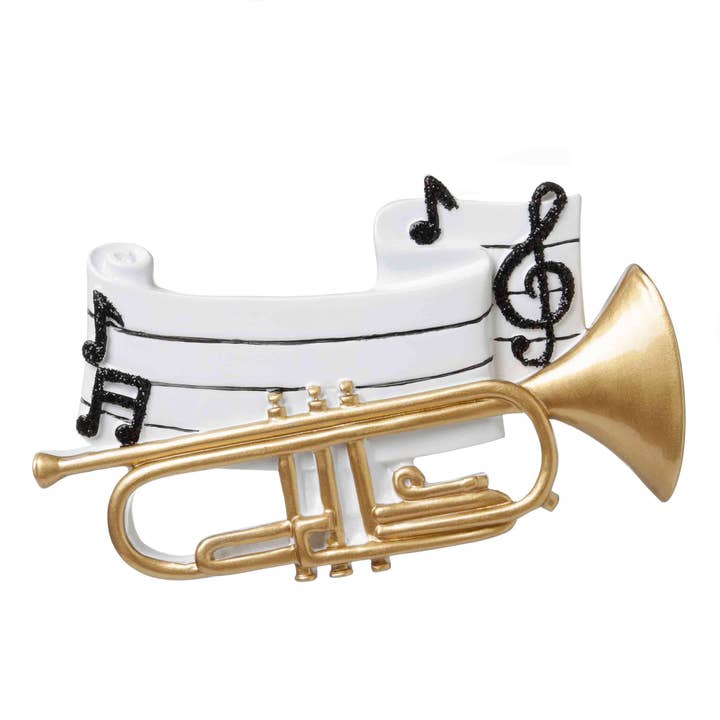 Trumpet Personalized Ornament for wholesale by PolarX Ornaments