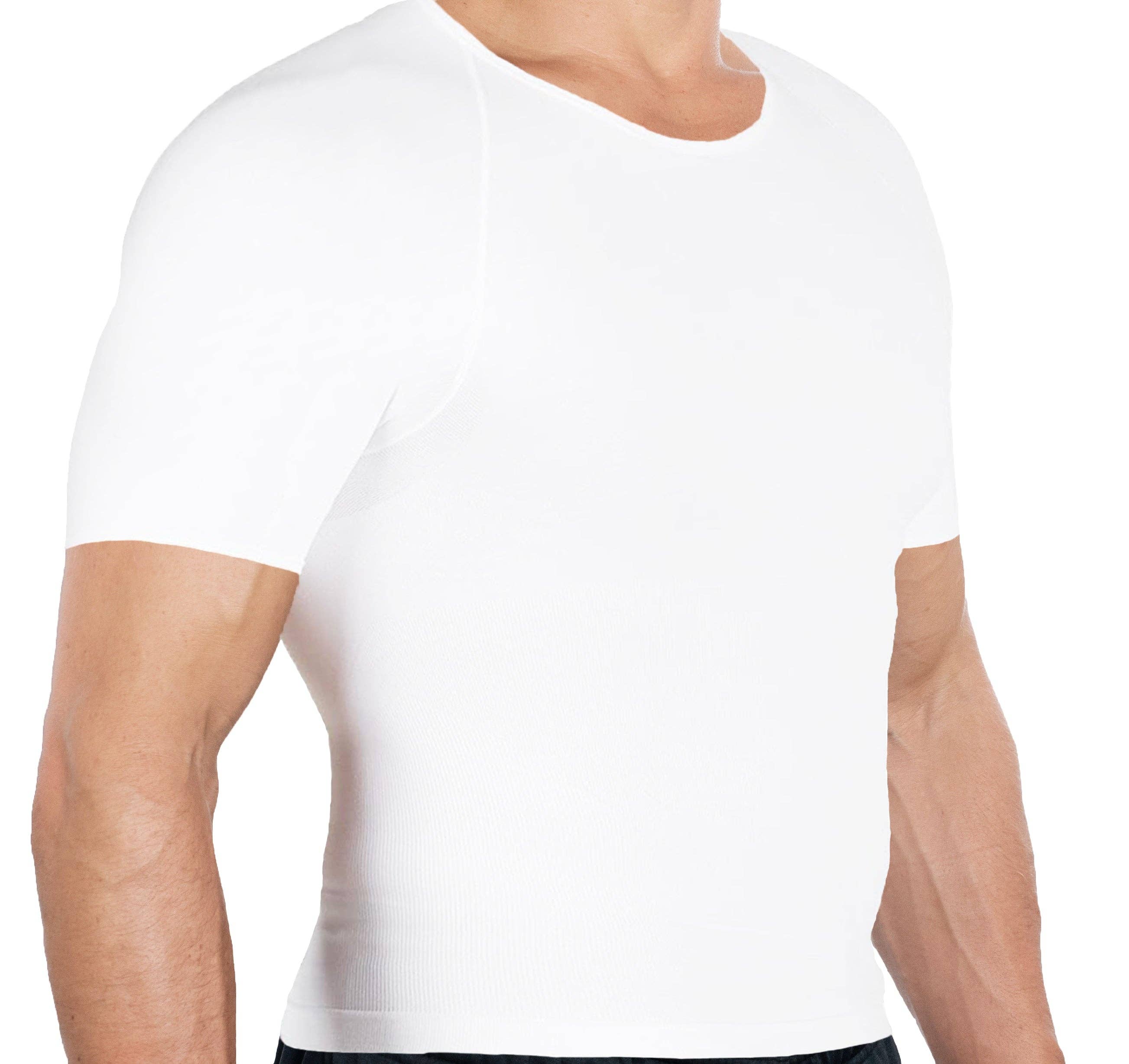Esteem Apparel – wholesale T-shirt – men's – UltraSlim Slimming Compression Shirts Body Shaper Shirt6