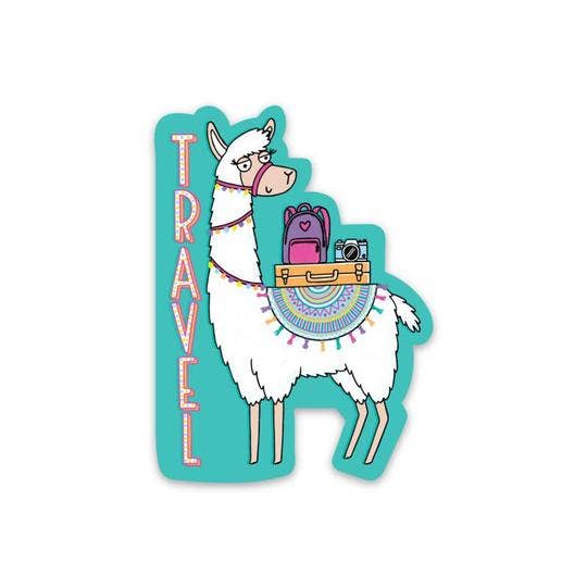 Big Moods - Wholesale Sticker - Travel Llama Sticker