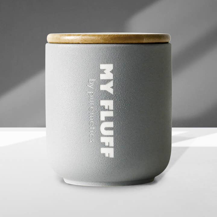 puremetics GmbH - Wholesale Bathroom Accessory Set - MY FLUFF Ceramic Vessel 'Light Gray'