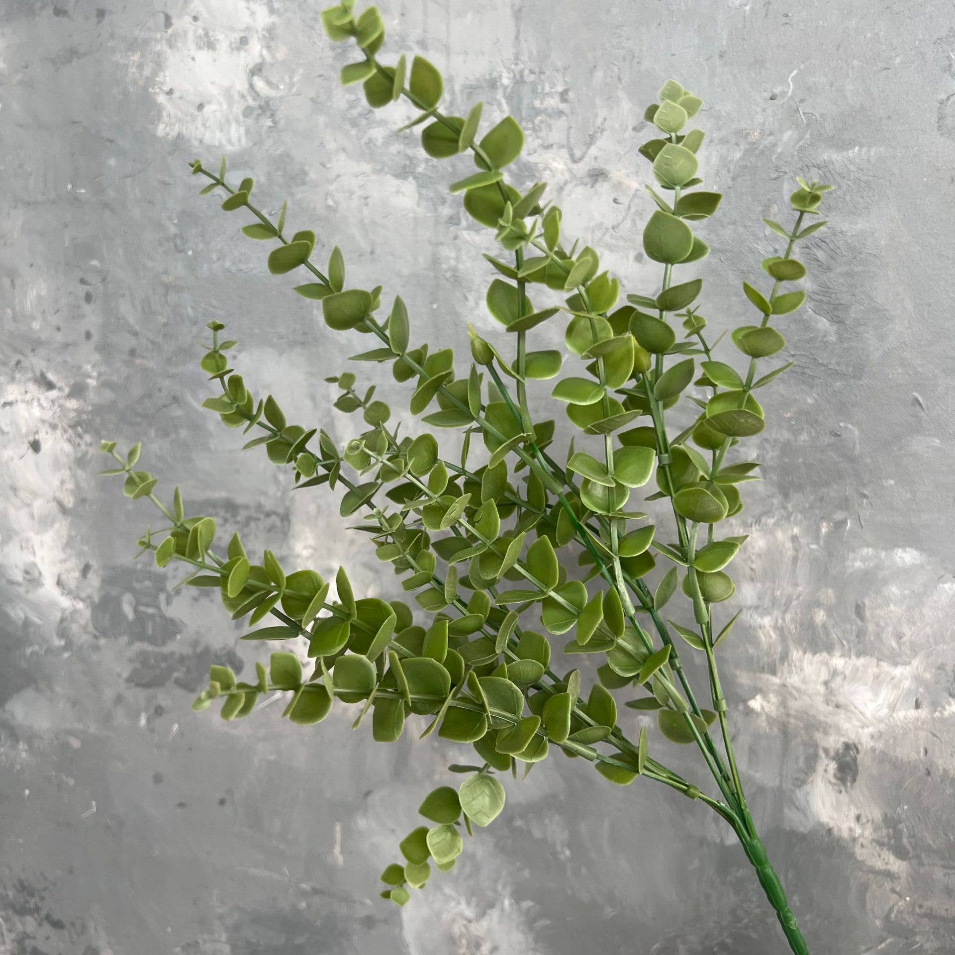 Sweet Home Deco - Wholesale Artificial Plant - 13''T Faux Eucalyptus Greenery Bunch, Autumn Orange Green3