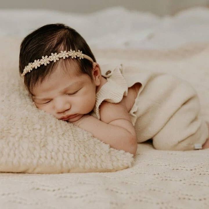 Fascia per capelli | Fiore - Oro per la vendita all'ingrosso da parte di Little Yune