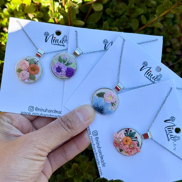 Ninu Handmade - Wholesale Pendant/Charm Necklace - Mystery Embroidered Necklace – One of a Kind, Handmade Surprise0