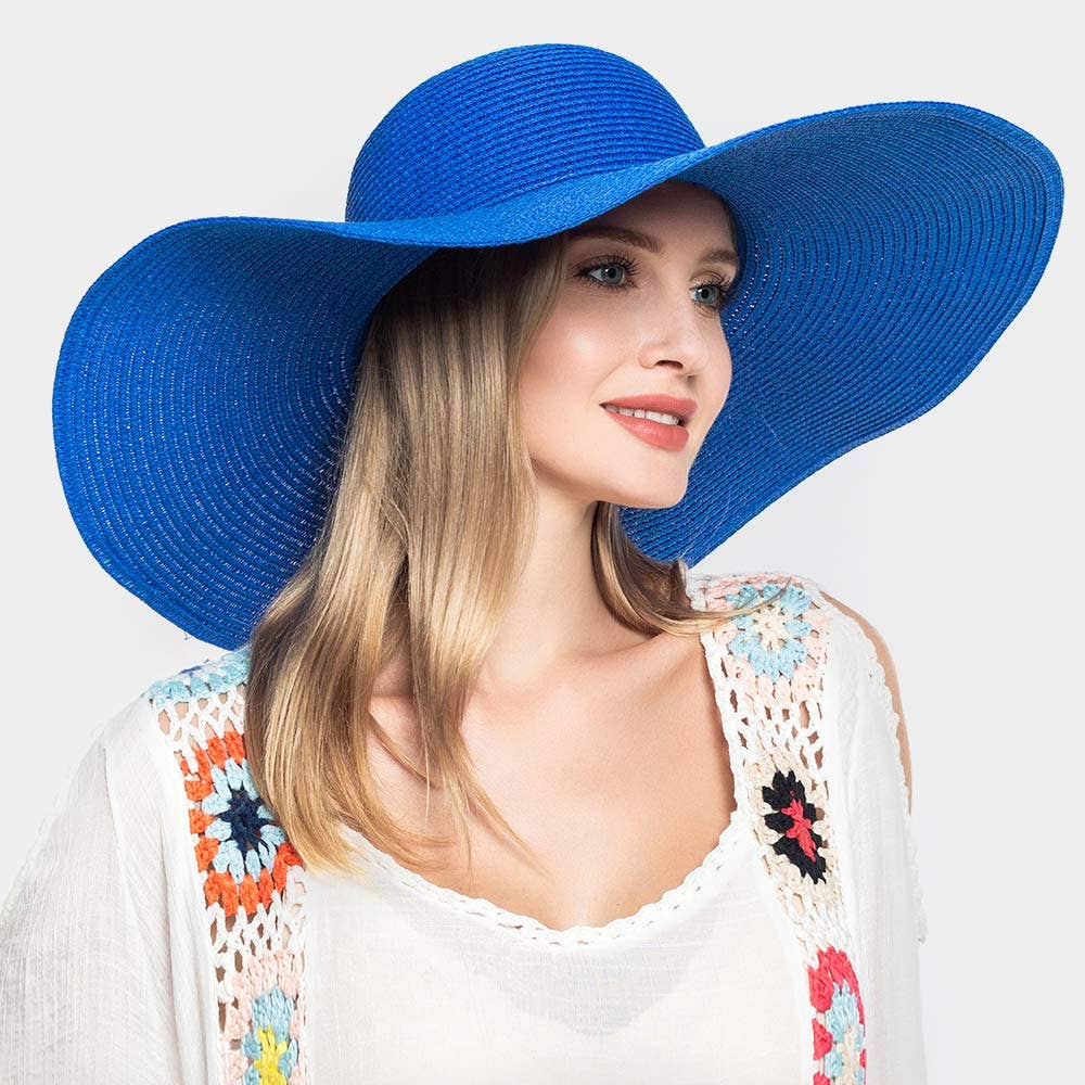 Sensibling Corp. - Wholesale Straw Hat - Women's - Solid Straw Sun Hat
29