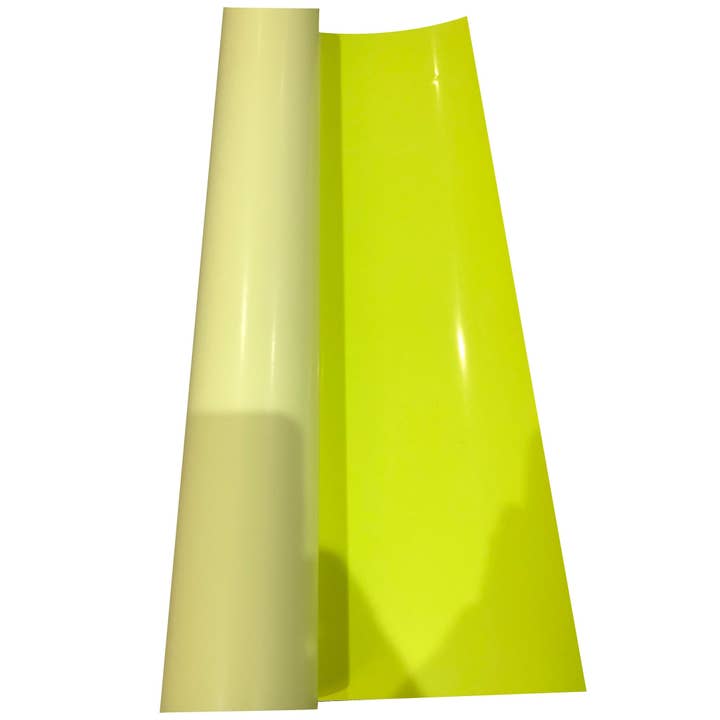 WinsterCreations™ – wholesale Craft supplies – HTV Iron On Vinyl Roll 500mm Wide, Neon Yellow