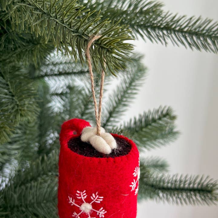 Ganapati - Wholesale Ornament - Hot Cocoa with Marshmallow Ornament3