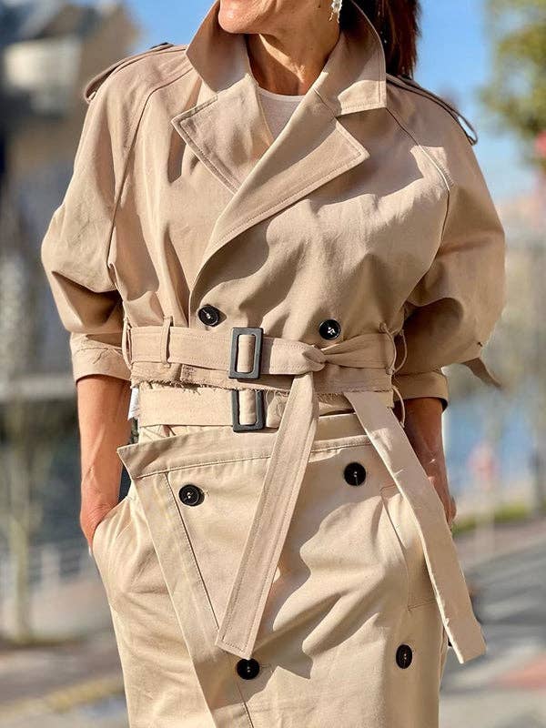 Plush Looks - Wholesale Jacket - Women's - Long Sleeves Loose Split-Joint Lapel Jackets