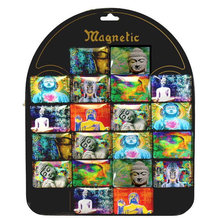 Mod Buddha Glass Magnet Display - CBG150W for wholesale by World Buyers