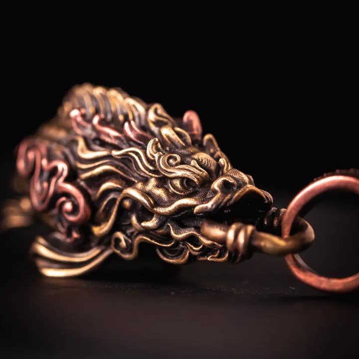 Coppertist.wu - Wholesale Individuele bedel/hanger - Hanglamp met drakenvis