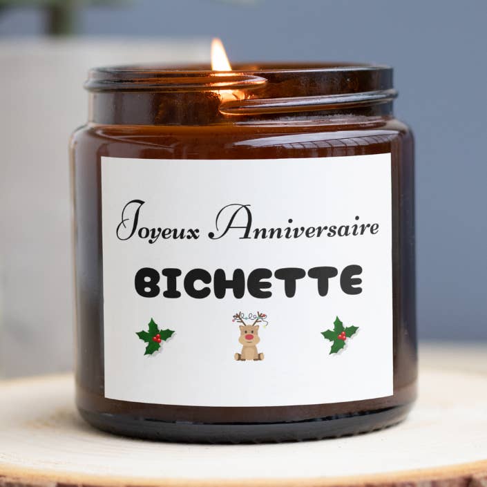 Candle - Happy birthday Bichette for wholesale by MAMIE CANDLE
