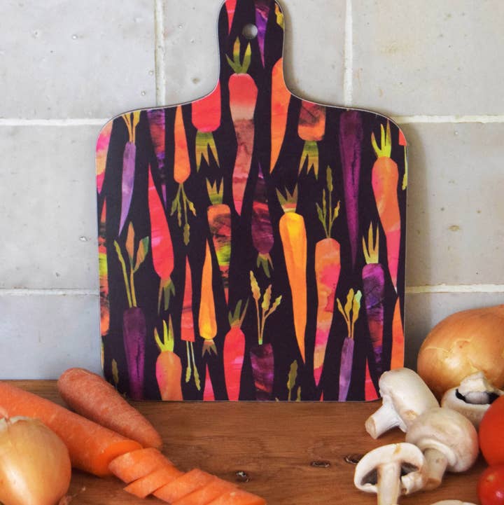 Freya Snow – wholesale Cutting board – Dark Carrots Mini Chopping Board / Melamine Cutting Board0