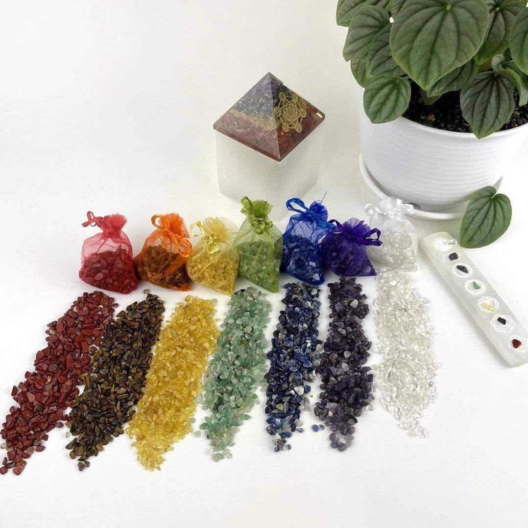 Rock Paradise - Wholesale Spiritual Stone/Crystal - 7 Chakra Assorted Spiritual Stone Gemstone Crystal Chips5