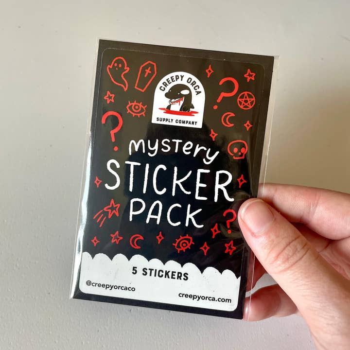 Creepy Orca Supply Company - Wholesale Sticker - Mystery Sticker Pack - 5 Stickers1